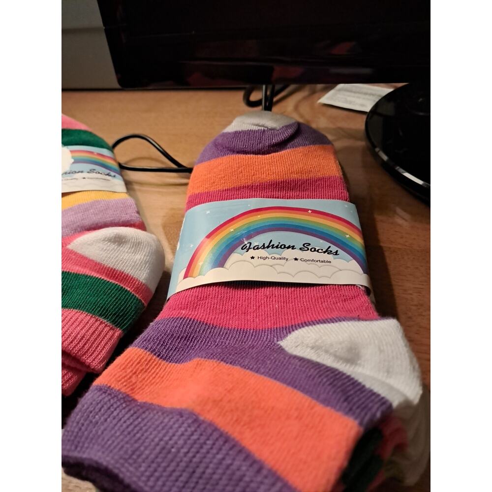 Fashion Socks 3 Pack Of 3 Pairs Multicolor Size 9-11